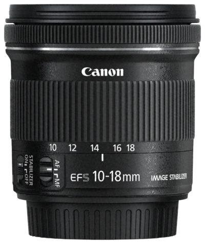 Canon EF-S 10-18mm f/4.5-5.6 IS STM Lens. Canon EF-S 10-18mm f/4.5-5.6 IS STM Lens.